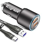 Kfz Ladegerät,Auto Ladeadapter,Zigarettenanzünder USB Adapter für Samsung Galaxy A51 A71 A80 A90 5G A50 A40 A20e M30S A30S,A3 A5 2017,A31 A41 Nokia 6.1 7.1 6.2 7.2 7 8,Quick Charge 3.0+2.4A+1M kab