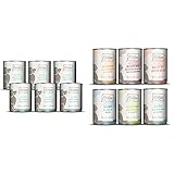 MjAMjAM - Premium Nassfutter für Hunde - Gute Pute an gekochtem Reis, 6er Pack (6 x 800 g) & Premium Nassfutter für Katzen - Mixpaket 3 - Wild & Kaninchen, Pute, Ente & Geflügel, 6er Pack (6 x 400 g)