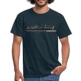 Spreadshirt Duisburg Skyline Stadt Silhouette Männer T-Shirt, L, Navy