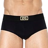 HOM Herren Midi Briefs 'Dorian' - Black - L