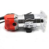 HYYK Elektrischer Handtrimmer Holzlaminator 1/4'6,35MM Palm Router Laminattrimmer Bequem und einfach zu b