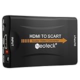 Neoteck HDMI zu SCART Konverter 1080P HDMI auf Scart Converter mit NTSC/PAL Composite Video Stereo Audio Adapter für Sky HD Blu-ray DVD