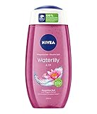 NIVEA Pflegedusche Waterlily & Oil (250 ml), erfrischendes Duschgel mit Pflegeöl-Perlen, verwöhnende Dusche mit zartem Wasserlilien-D