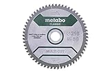 Metabo Sägeblatt 'multi cut - classic', 254x2,6/1,8x30 Z60 FZ/TZ 5°neg (628285000) Durchmesser x Schnittbreite x Bohrung: 254 x 2.6 x 30 mm, Material: HW/CT, Zähnezahl: 60