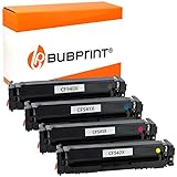Bubprint Kompatibel Toner als Ersatz für HP Color LaserJet Pro M254dw M254nw M254dnw MFP M280nw M281fdw M281fw für 203X 203A CF540X CF541X CF542X CF543X (4er-Pack)