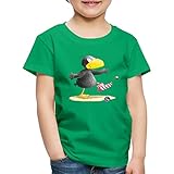 Spreadshirt Der kleine Rabe Socke Kastanie Kinder Premium T-Shirt, 98-104, Kelly G