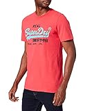 Superdry Herren VL AC Tee 220 T-Shirt, Rot, M