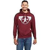 Marvel Herren Captain America-Cap Logo Kapuzenpullover, Rot (Burgundy Blue), X-Larg