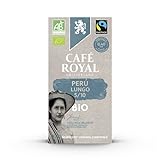 Café Royal Bio Havelaar Peru Lungo 10 caps (R)* kompatible Kapseln (aus Aluminium, Intensität 5/10) 10er Pack (10 x 10 Kaffeekapseln)