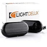 LIGHTDELUX Ersatz für 2 X LED Blinker Seitenblinker Blinkleuchte Dynamisch Laufblinker Kotflügel-Blinker mit E-Prüfzeichen V-171307LG