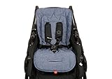 Kaiser 6537872 Sommer Komfortauflage Kinderwagenauflage Kinderwageneinlage Sitzauflage'Crown' navy melang