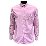 Hemd Herren Regular Fit Einfachheit Einfarbig Hemd Herren Business Work Lassig All-Match Hemd Herren Klassische Knopfleiste Kent Kragen Langarm Shirt H