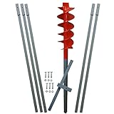 Brunnenandi Erdbohrer -120mm- 6m Länge -Made-in-Germany- Hier-verschied.-Längen -Verlängerbar- Brunnenbohrer, Handerdbohrer, Erdlochbohrer, Brunnenbohrgerät, UVM. einsetzbar !