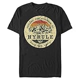 Nintendo Herren Erkunden Sie Hyrule T-Shirt, schwarz, XXL