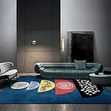 FACWAWF Leaf Design Großes Wohnzimmer Teppich Dekoration Indoor Kristall Samtteppich Küche Badezimmer Anti-Rutsch-Matte Schlafzimmer Teppich Korridor Rechteckiger Teppich 40x120