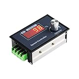 Aideepen PWM DC Motor Drehzahlregler (PWM) DC 6-60V 12V 24V 36V 48V 30A Geschwindigkeit einstellbar stufenloser Regler Motor Drehzahlregler mit Drehknop