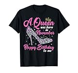 A Queens Are Born In November Birthday Girl Gift Women T-S