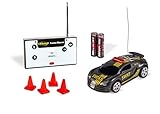 Carson 500404218 1:60 Nano Racer SWAT 27 MHz 100% RTR, Ferngesteuertes Auto, RC Fahrzeug, inkl. Batterien und Fernsteuerung, Fahrzeit 8 min, schw