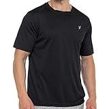 CFLEX Herren Sport Shirt Fitness T-Shirt piqué Sportswear Collection - Schwarz XXL
