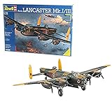 Revell REV-04300 Flugzeugbomber Avro Lancaster Mk.I/III, Flugzeugmodellbausatz 1:72, 29,5 cm Royal Air Force (RAF) Modelmaking, unlack