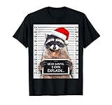 Dear Santa I Can Explain Lustiges Weihnachten Waschbär T-S