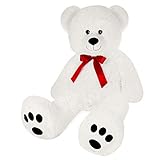 Deuba Riesen Teddy XL-XXXL Teddybär 100-175cm samtig weiches Kuscheltier Plüschbär Plüschtier Farbw