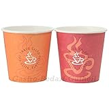 Gastro-Bedarf-Gutheil 100 Coffee to go Becher 100ml Pappbecher Espressobecher Mocca Tschai T