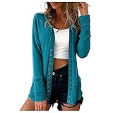 Damen T Shirts Edel Tshirt Damen Elegante Sweatshirts Tshirt Tunika Top Drucken Bluse Pink Damen Windstopper Jacke Mode Graphic Langarmshirt(Blau,XXL)