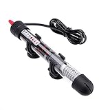 youyu6-2o521 EAT-Lampe für Reptilien 25/50/100/200 / 300W Aquarium Heizstab Heizung mit Schutz-Fall Aquarium Temperaturreglern for Aquarium Reptil-Wärmelampe (Size : 300W and Protector)