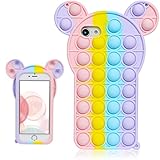 Besoar Color Mouse Case Silikon Hülle für iPhone 6/6S/7/8/SE 2020 4.7' Handyhülle Fidget Zappeln Schutz Süß Komisch Mode Fälle Spaß Entwerfen für Kinder Mädchen Jungs für iPhone 6/6S/7/8/SE 2020