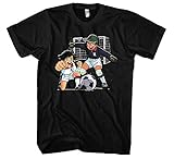 Mario & Gregor T-Shirt | Kickers Fussball Comic 90er Kult | Schwarz (M)