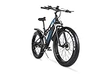 VOZCVOX Elektrofahrräder Ebike Mountainbike, 26' Elektrisches Fahrrad mit 48V-17Ah Lithium Batterie,LCD Display,Vollfederung