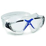 Aqua Sphere Unisex - Erwachsene Vista Schwimmmaske, blau/transparentes Glas, Einheitsgröß