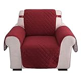 Amazon Brand - Umi Samt Sofabezug Sofaüberwurf Couchhusse Sesselbezug Überzug Modern Wohnzimmer Rot 1-S