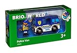 BRIO Bahn 33825 - Polizeiwagen mit Licht und S