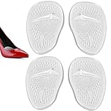 High Heel Pads 2 Paar (4 Stück) Anti Slip Schuhkissen，Silikon-Einlegesohlen für High Heels Ultraweiche Gel Einlegesohle für ex