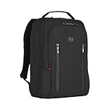 Wenger 606490 City Traveler 16' Travel Laptop Backpack, Padded Laptop Compartment with Expandable Overnight Packing Compartment in Black {24 litres}