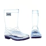 Squelch Transparente Kinder Gummistiefel, durchsichtig, 33 EU