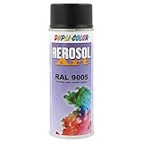 DUPLI-COLOR 655814 AEROSOL ART RAL 9005 tiefschwarz seidenmatt 400 ml, transparent, (1er Pack)