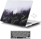 iCasso MacBook Air 27,9 cm (11 Zoll) Hülle Modell A1370/A1465, ultradünnes Muster, Kunststoff, Hartschale, Schutzhülle für mit Tastaturabdeckung, Displayschutzfolie – F