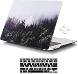 iCasso MacBook Air 27,9 cm (11 Zoll) Hülle Modell A1370/A1465, ultradünnes Muster, Kunststoff, Hartschale, Schutzhülle für mit Tastaturabdeckung, Displayschutzfolie – F