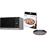 Bauknecht Chef Plus MW 49 SL/ 5in1-Multifunktionsmikrowelle / 800 W/25 L Garraum/Heißluft 1700 W/Quartz Grill 900 W & Whirlpool AVM290 - Mikrowellenzubehör/Crisp-Platte medium (310 mm)