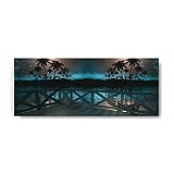 Canvas Fly 125x50 Glasbild , Hochwertige Wohnung-Deko für Wohnzimmer- & Küchenwand Modern, Zimmer Deko aus Qualitätsglas (14)