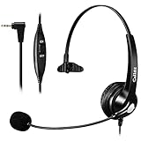 Callez Telefon Headset mit Noise Cancelling Mikrofon, Büro Telefon Headsets für schnurlose DECT Telefone mit 2,5 mm Kopfhörerbuchse kompatibel mit Panasonic KX-TGEA20 AT&T ML17929 Vtech RCA U