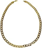 DICKE GOLDKETTE | Rapper | Gold | Goldene | Gangster Kette - satter Goldlook - perfekt zum Protzen beim Karneval & Fasching