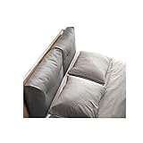 ZHEYANG Lesekissen Bett Rückenkissen Daunenstepp Big Kissen Taille Schutz (Farbe : A, Größe : 100x50cm)