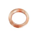 DSFHKUYB 50 cm weiches Kupferrohr AD 10 m x ID 1 mm Kupferkälteschläuche, T2 Microbore Kupferrohrrohre aufgerollt für Wassergasleitungen,Outer Diameter:10