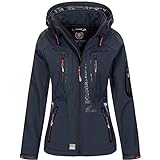 Geographical Norway Damen Softshell Outdoor Jacke Navy M