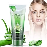 Aloe Vera Gel 99% Bio 200ML - Aloe Vera Creme, Natürlich Pur Aloe Vera mit Vitamin C&E, Tief Feuchtigkeitsspendend ＆ Reparatur, Nach Sonnenpflege, Feuchtigkeitsversorgung der Trockenen H