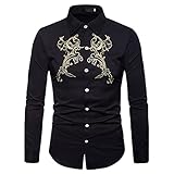 Shirt Herren Slim Fit Mode Kontrastfarbe Herren Langarm Frühling Und Herbst Elegantes Klassisches Boutique Hochzeit Party Herren H